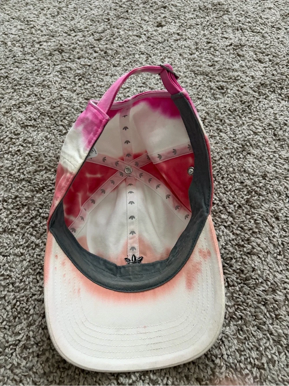adidas Tie-Dye Pink White Peach Baseball Cap